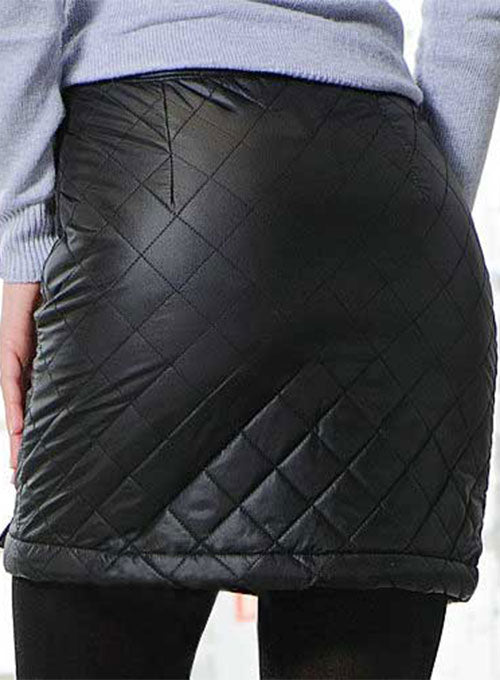 Luxury Quilted Leather Skirt - # 433 - LeatherCult