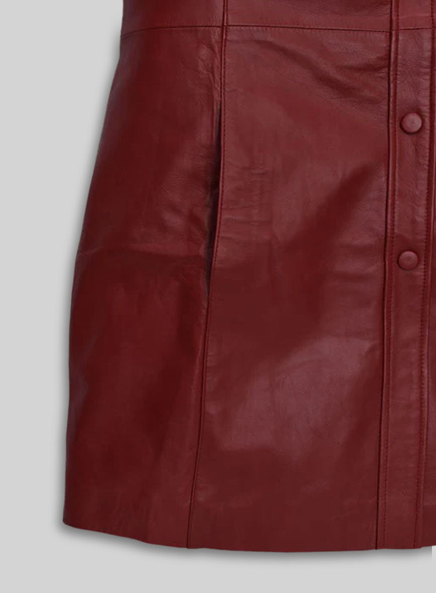 Margot Robbie Leather Dress