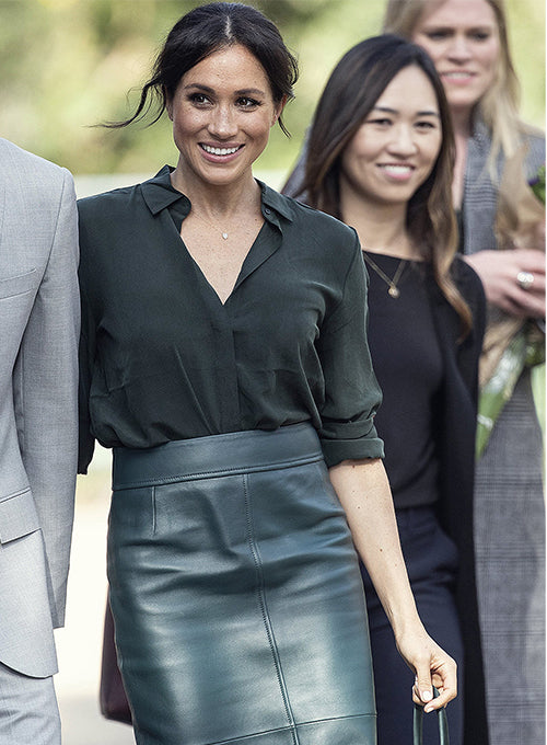 Meghan Markle Leather Skirt - LeatherCult