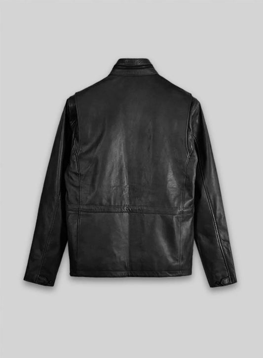 Military M-65 Leather Jacket - M
