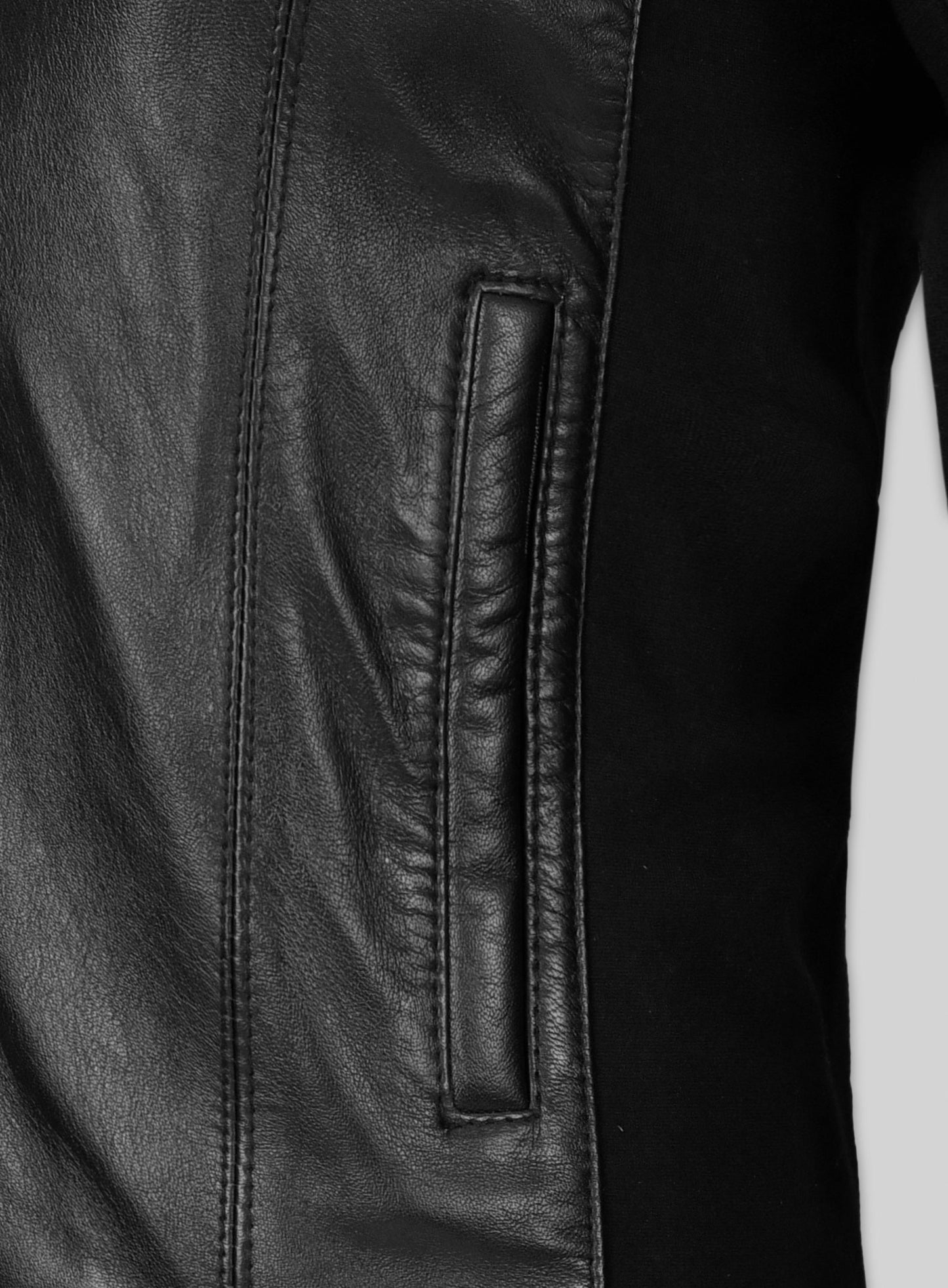 Modern Stretch Leather Jacket