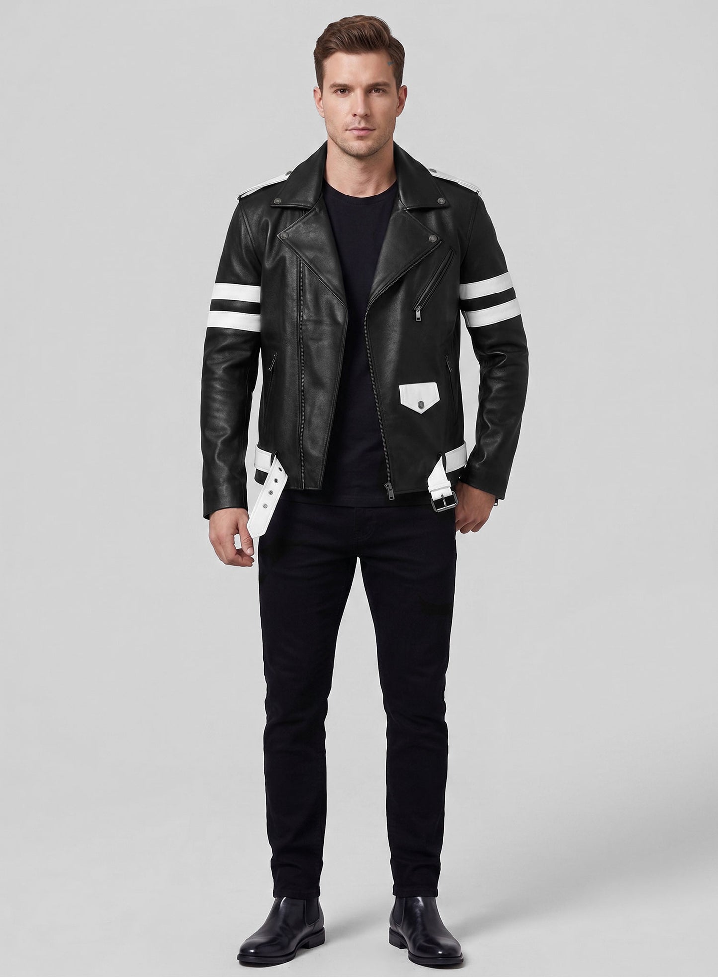 Monza Biker Leather Jacket