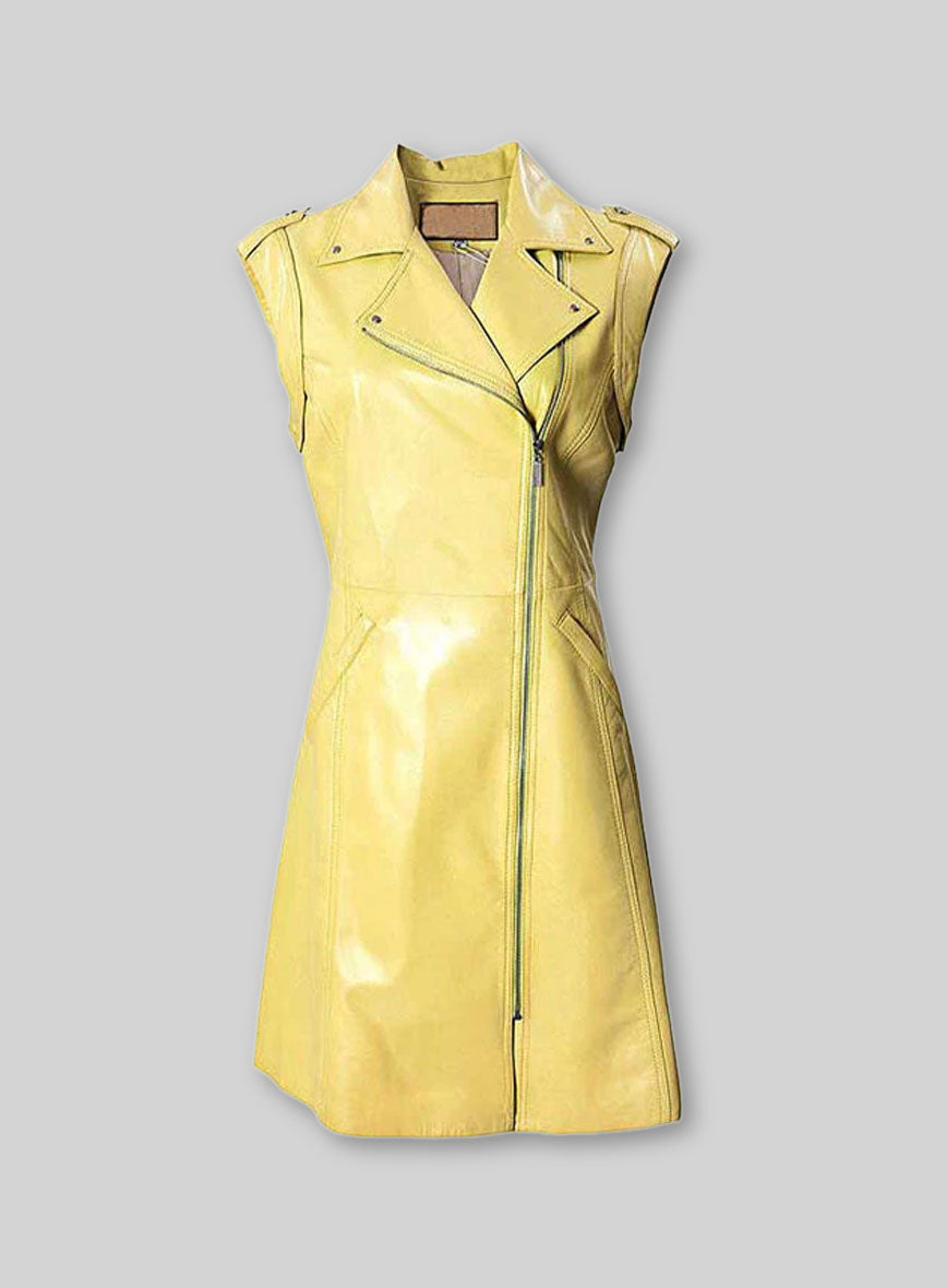 Women’s Motivated Biker Leather Dress