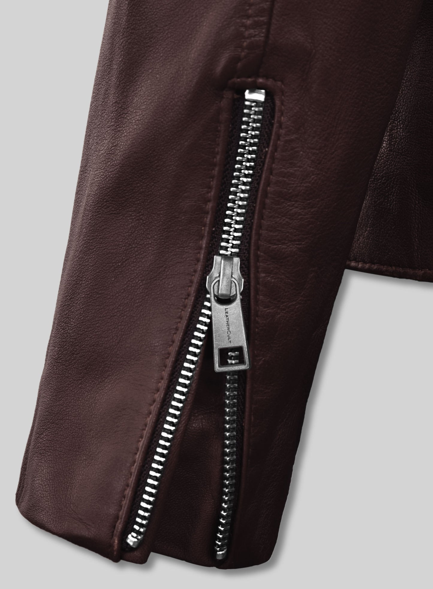 Motorad Burgundy Biker Leather Jacket