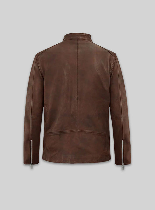 Motorad Spanish Brown Biker Leather Jacket