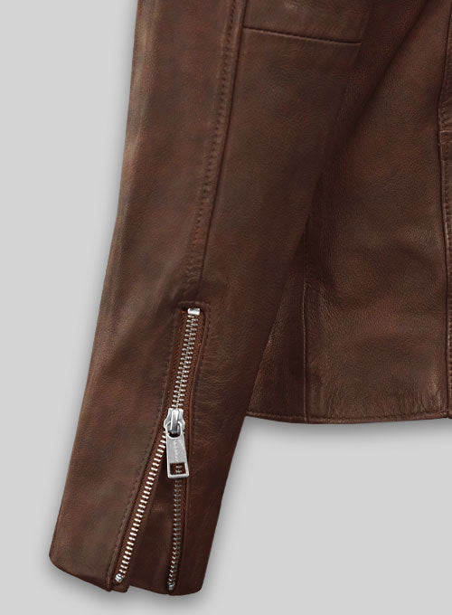 Motorad Spanish Brown Biker Leather Jacket