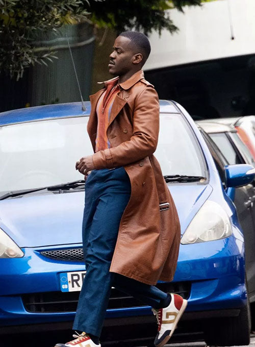 Ncuti Gatwa Doctor Who Leather Long Coat - LeatherCult