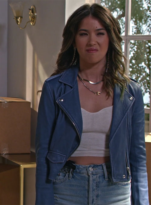 Nichole Sakura Maggie Leather Jacket - LeatherCult