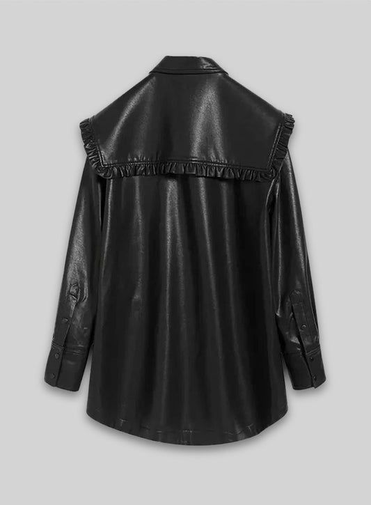 Oaklane Leather Trench Coat