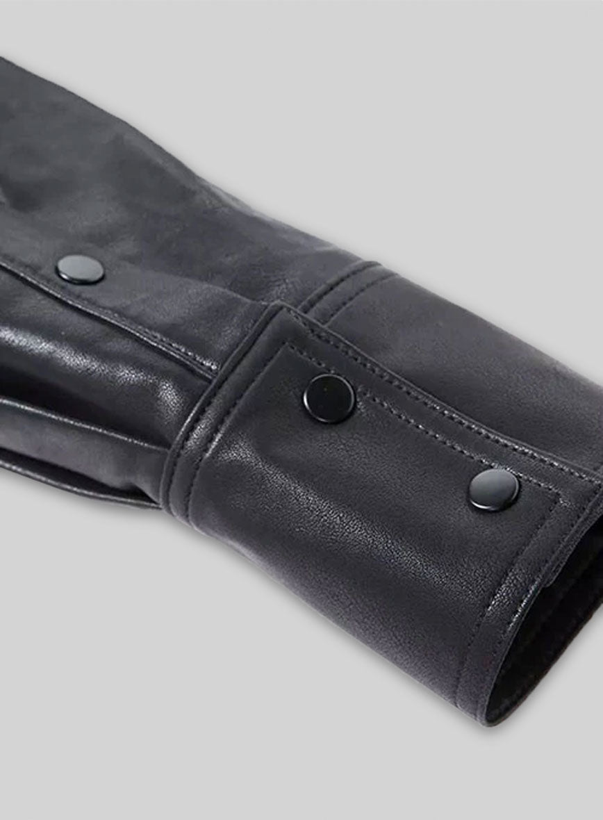 Oaklane Leather Trench Coat