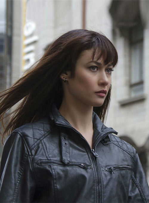 Olga Kurylenko Momentum Leather Jacket - LeatherCult