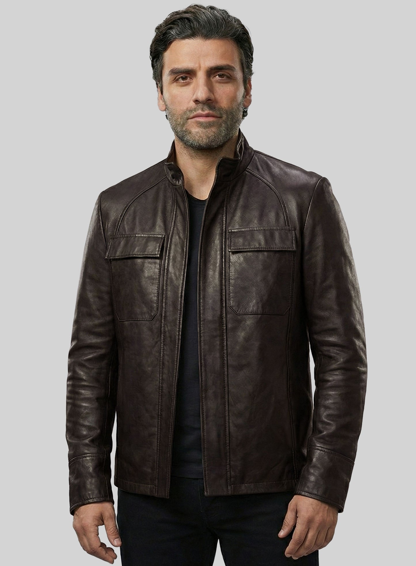 Oscar Isaac Star Wars: The Last Jedi Leather Jacket