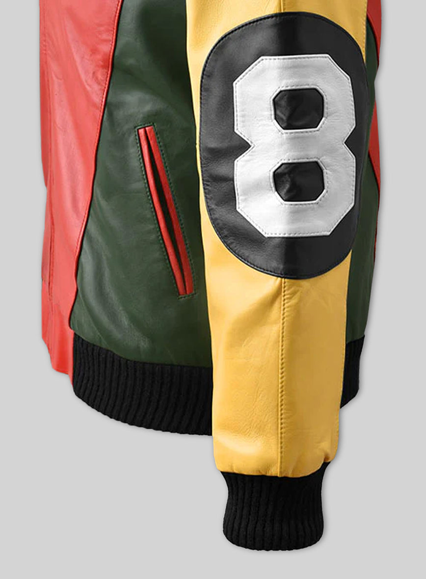 Patrick Warburton 8 Ball Leather Jacket