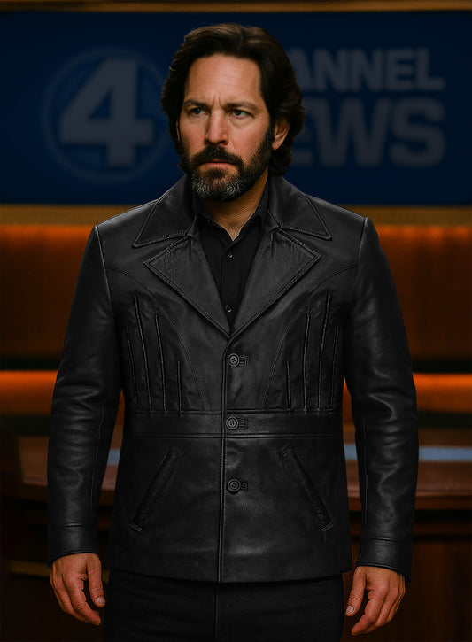 Paul Rudd Anchorman 2: The Legend Continues Leather Jacket