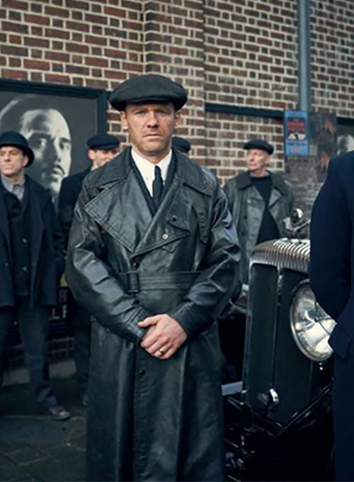 Brian Gleeson Peaky Blinders Leather Long Coat - LeatherCult