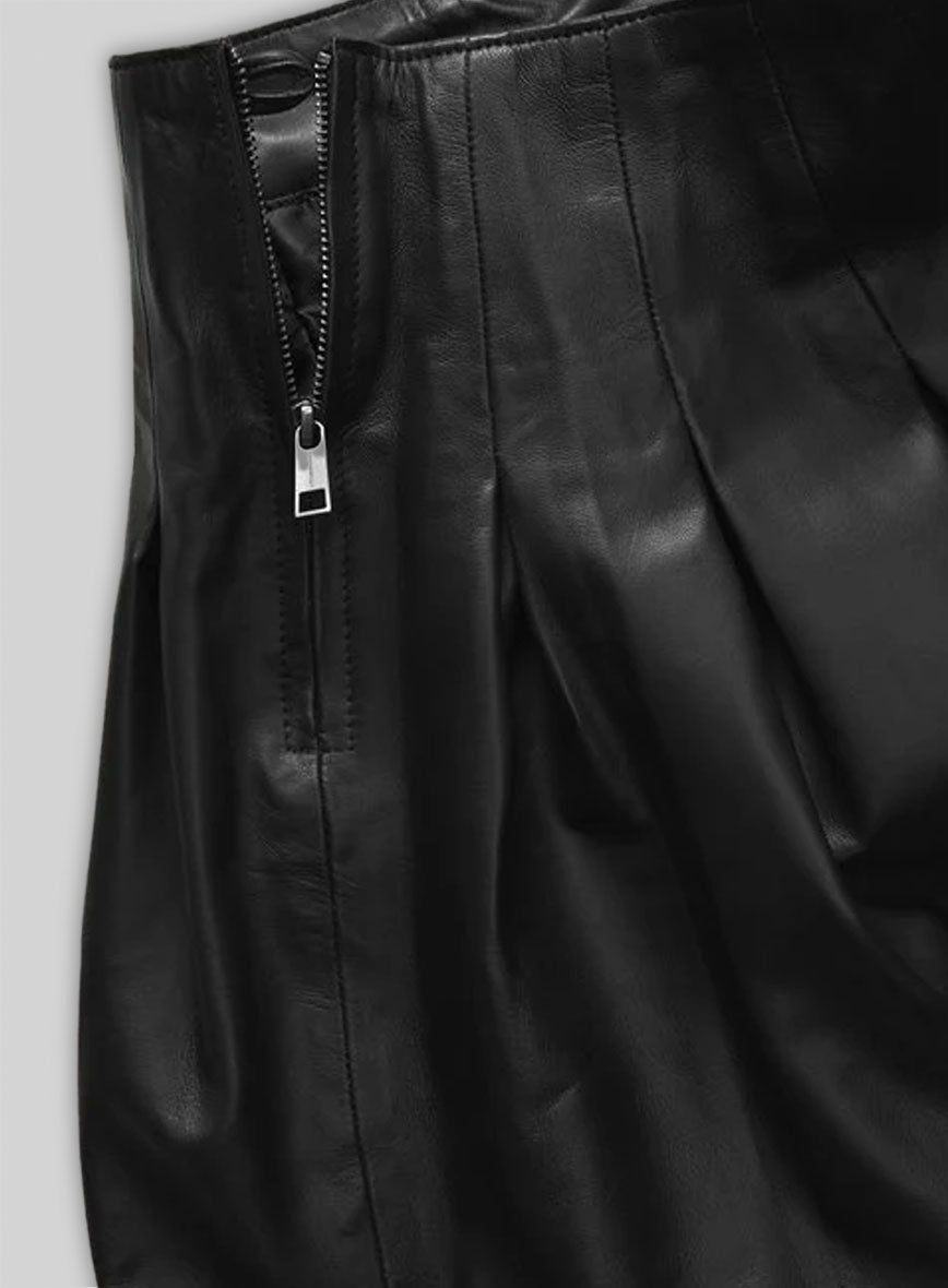 Petal Leather Skirt - # 124