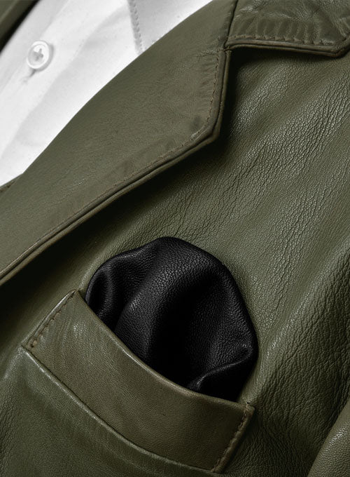 Pure Leather Basicallo Green Suit - LeatherCult