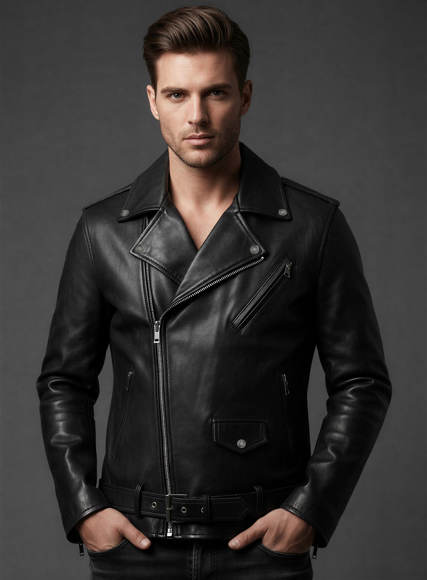 Pure Leather Biker Jacket #2