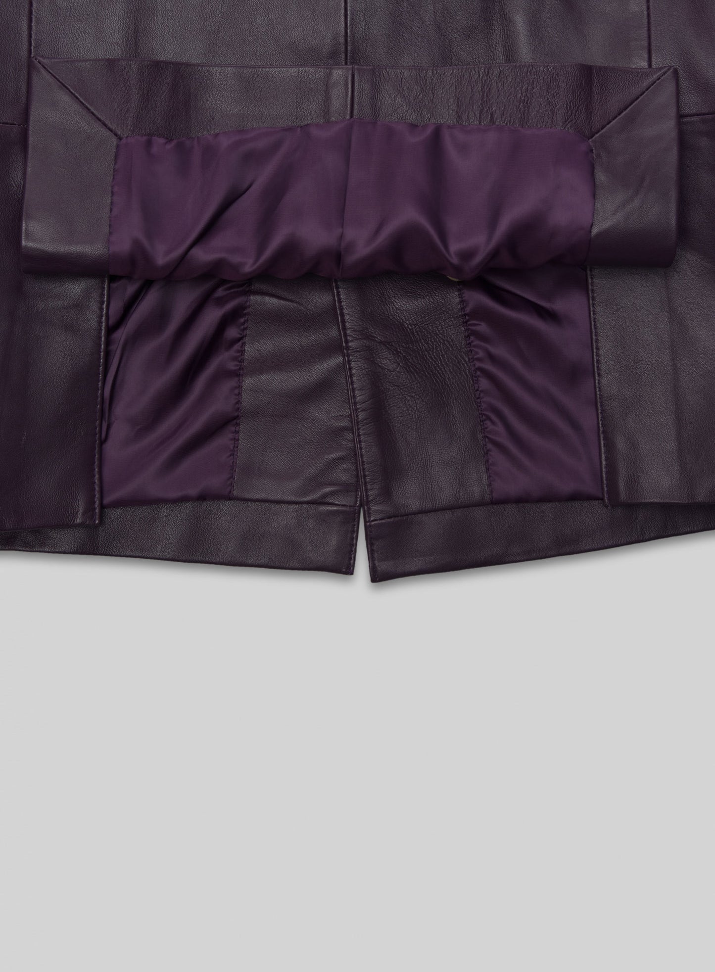 Purple Hampton Leather Blazer