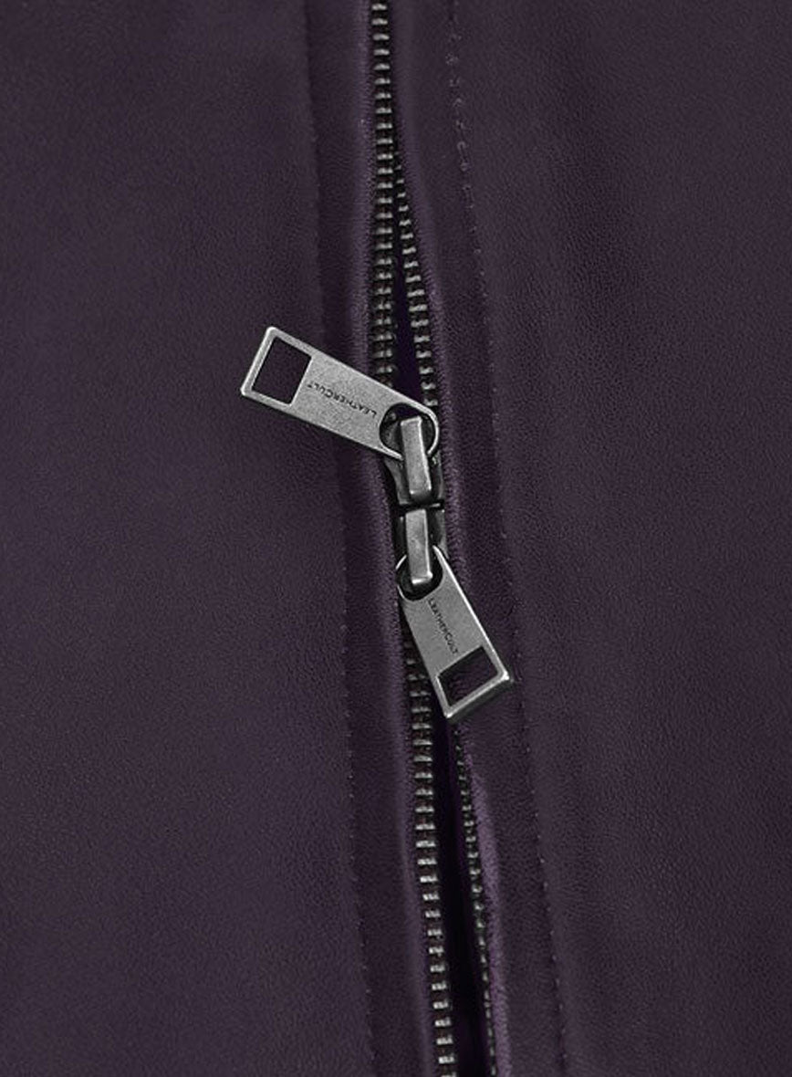 Purple Washed & Wax Tom Cruise MI Reckoning Leather Jacket