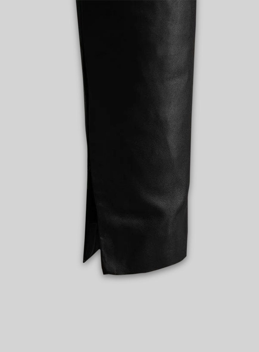 Rebecca Romijn Leather Leggings