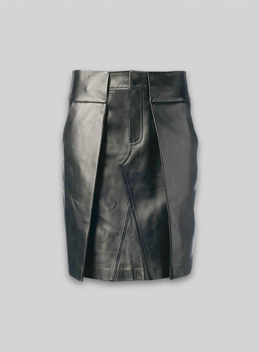 Reflective Leather Skirt - # 455