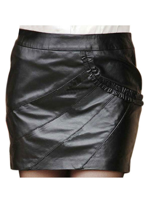 Rhyme Leather Skirt - # 162 - LeatherCult