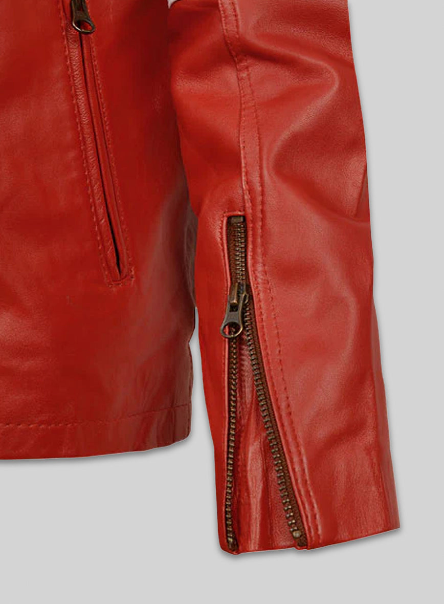 Ricky Stripe Leather Jacket