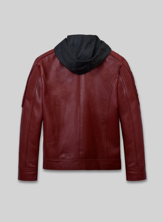 Rodeo Hooded Leather Jacket