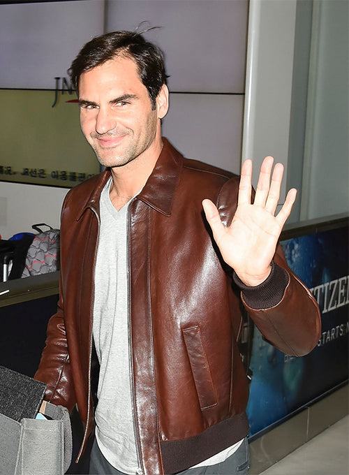 Roger Federer Leather Jacket # 2 - LeatherCult