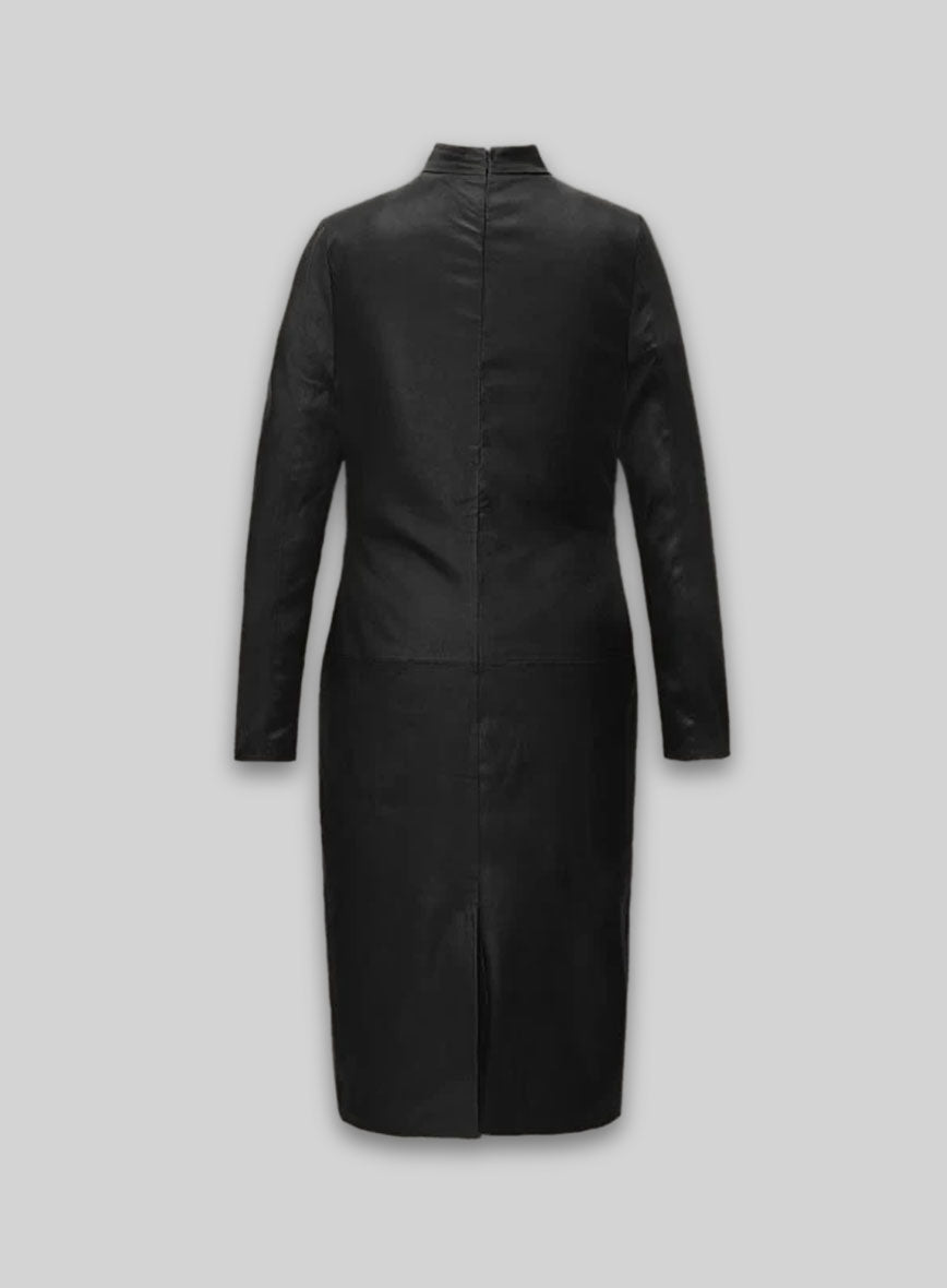 Rosie Huntington Leather Dress