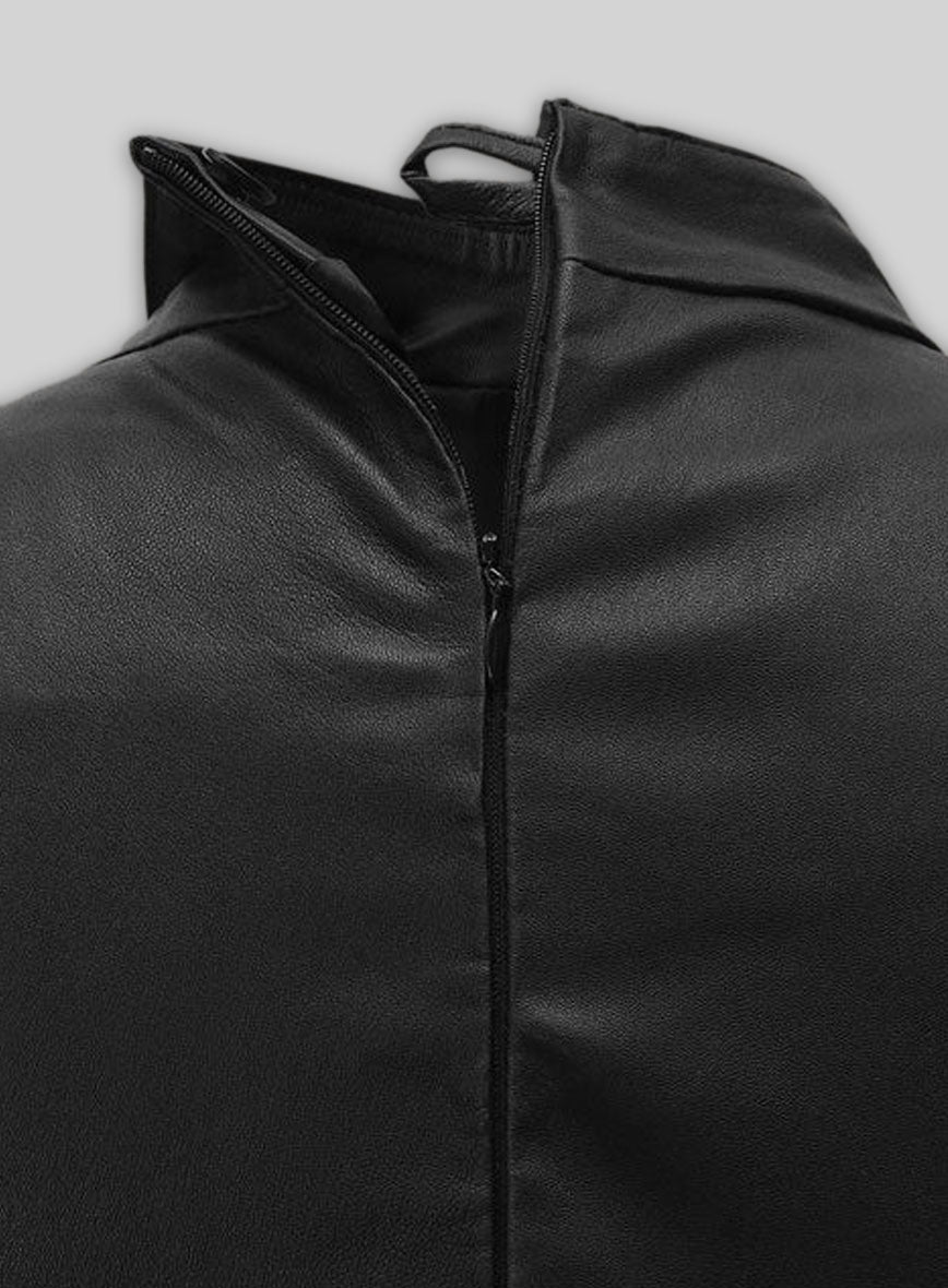 Rosie Huntington Leather Dress