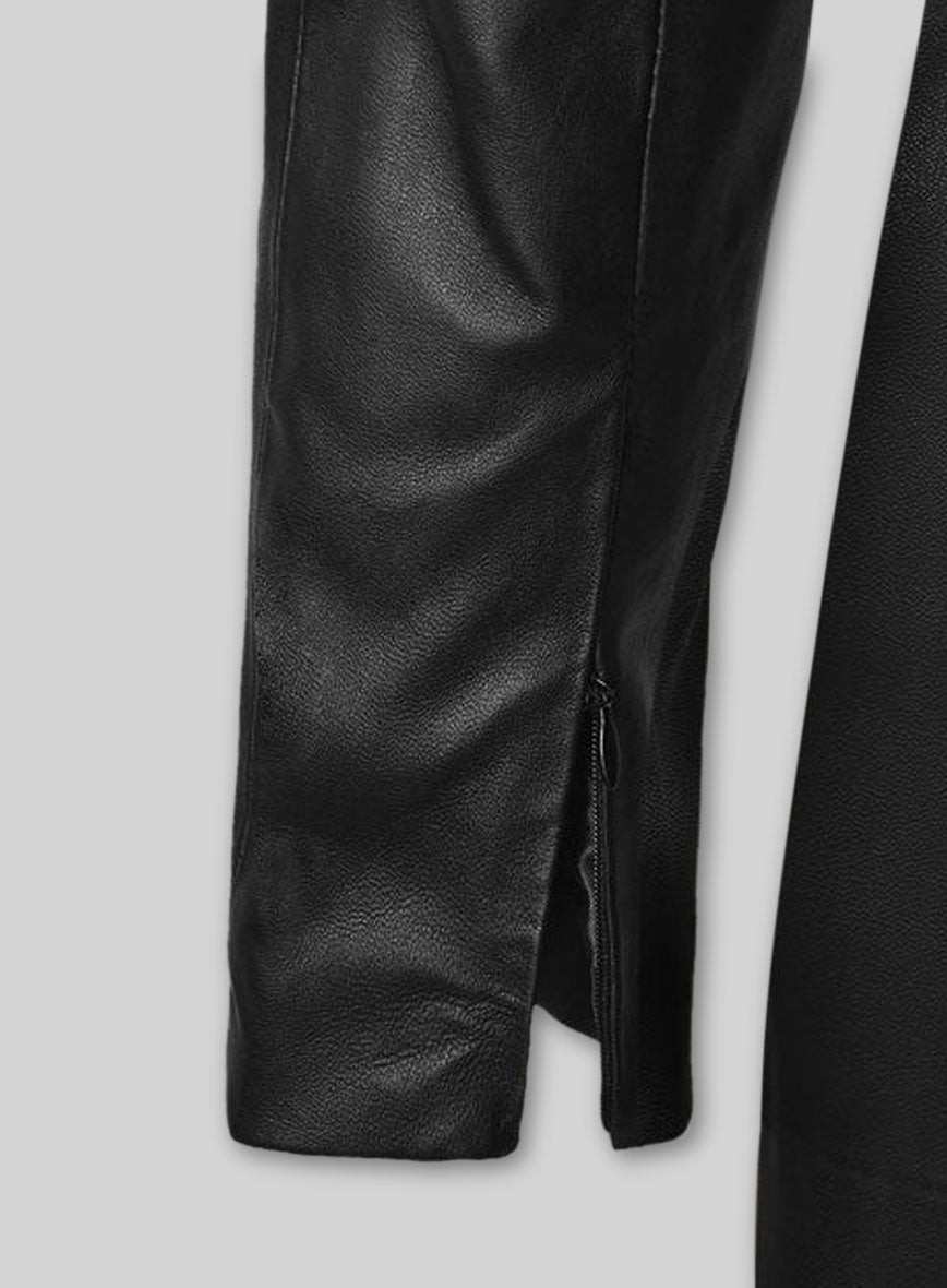 Rosie Huntington Leather Dress