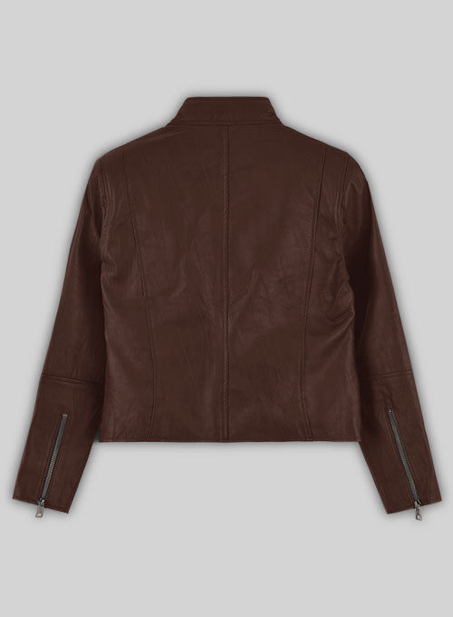 Rover Brown Danika Yarosh Jack Reacher Leather Jacket - LeatherCult
