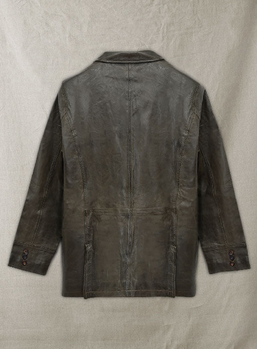 Rover Green Leather Blazer - # 716 - 42 Regular - LeatherCult