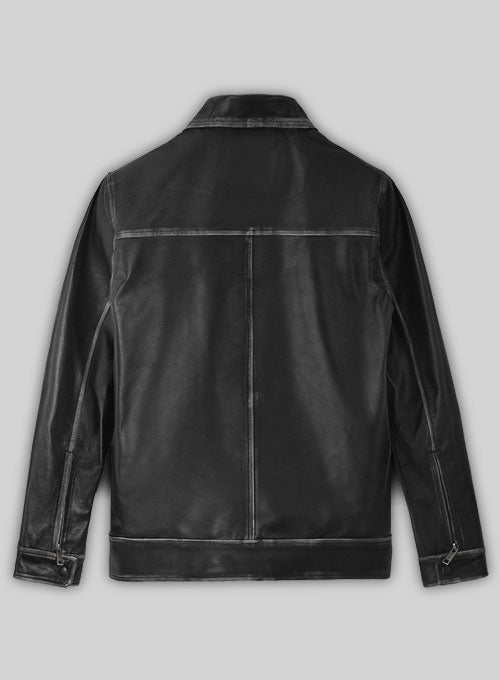 Rubbed Black Jason Bateman Leather Jacket - LeatherCult