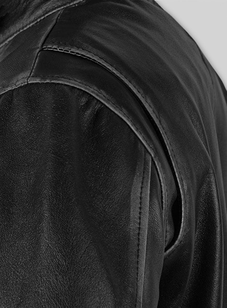 Rubbed Black Mark Wahlberg Contraband Leather Jacket