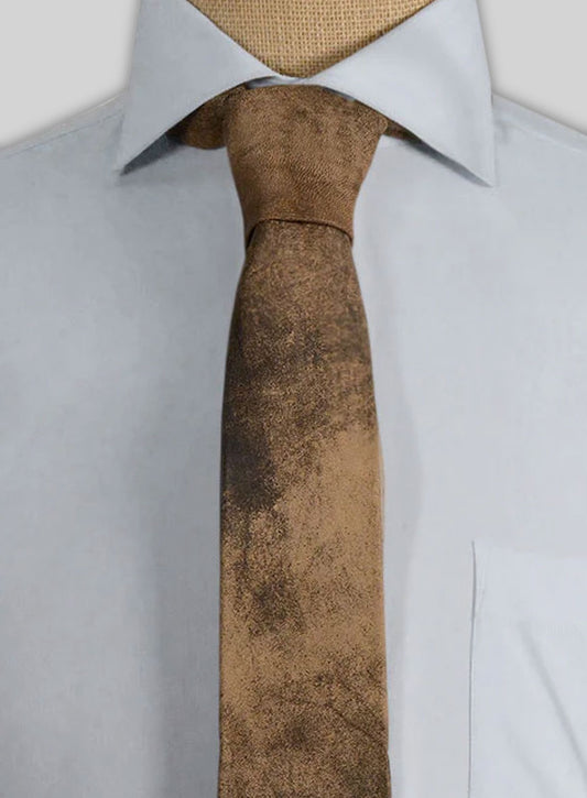 Rusted Brown Leather Tie