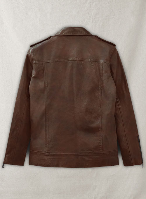 Rutland Spanish Brown Riding Leather Jacket - LeatherCult