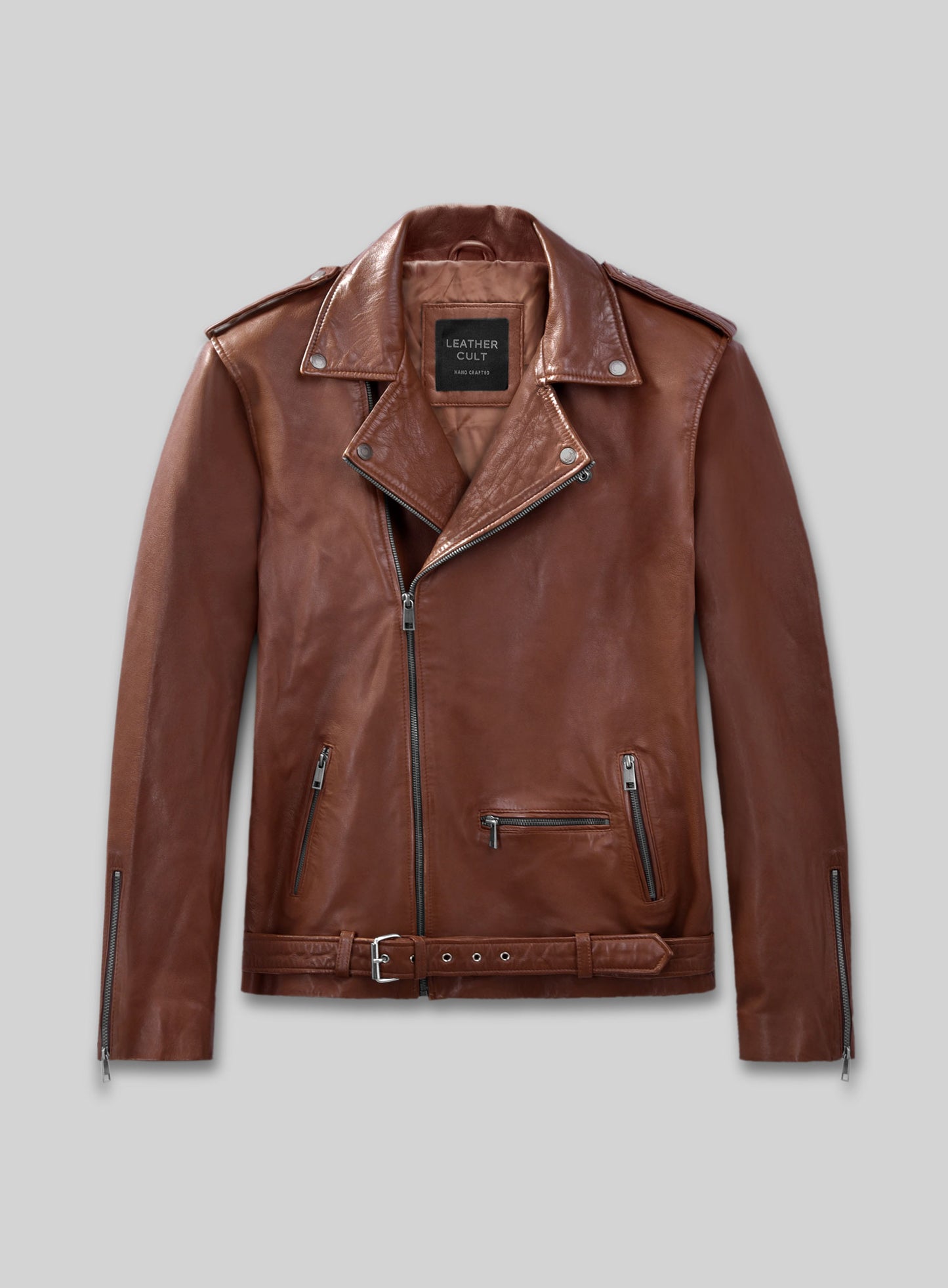Rutland Tan Riding Leather Jacket