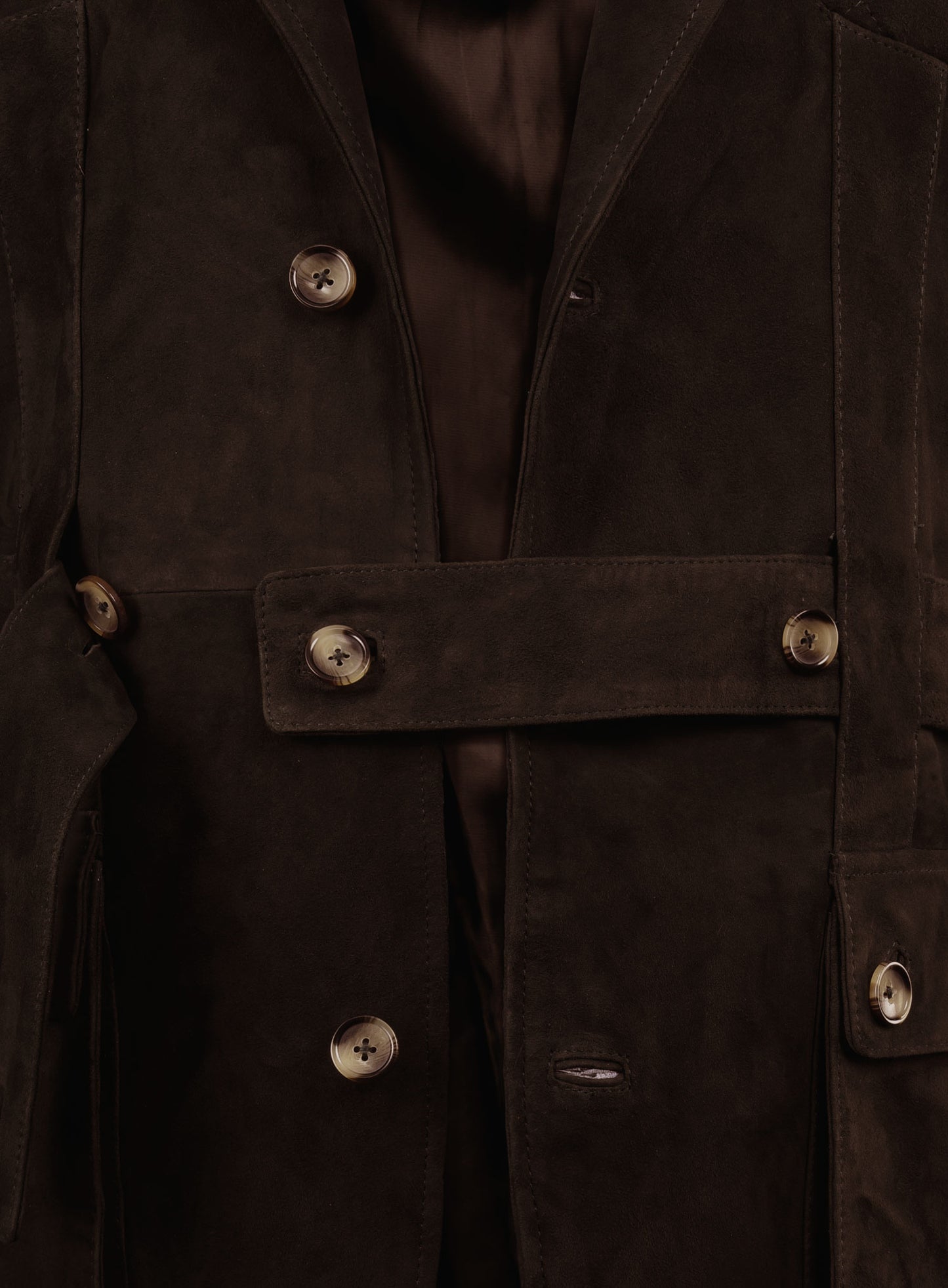 Safari Dune Suede Leather Blazer