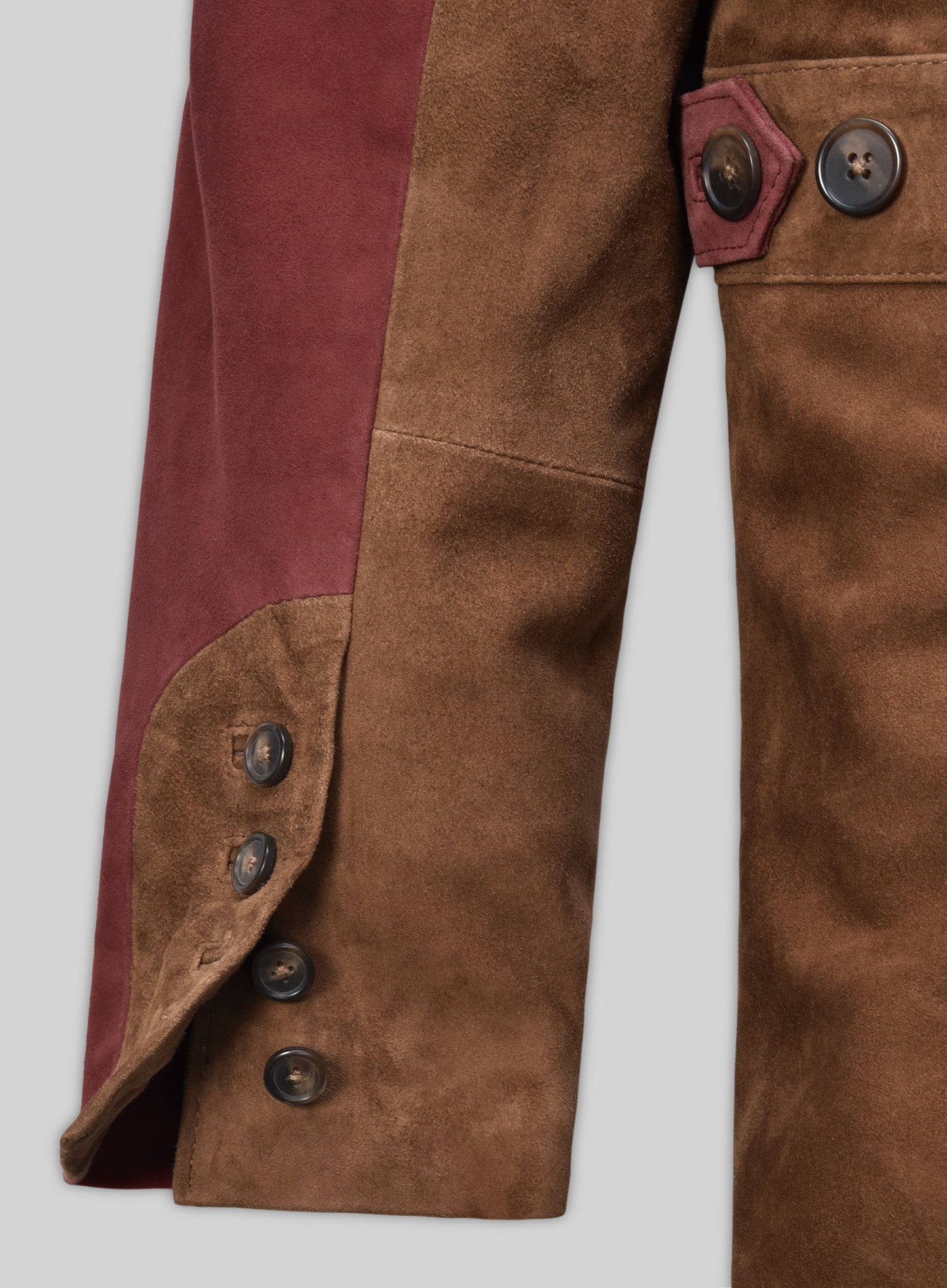 Safari Hickory Suede Leather Blazer