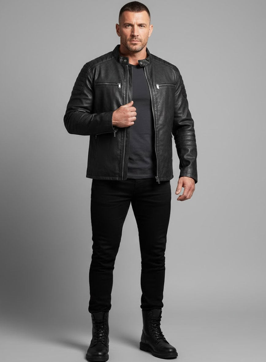 Scott Adkins Accident Man Leather Jacket
