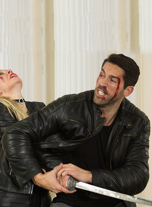 Scott Adkins Accident Man Leather Jacket - LeatherCult