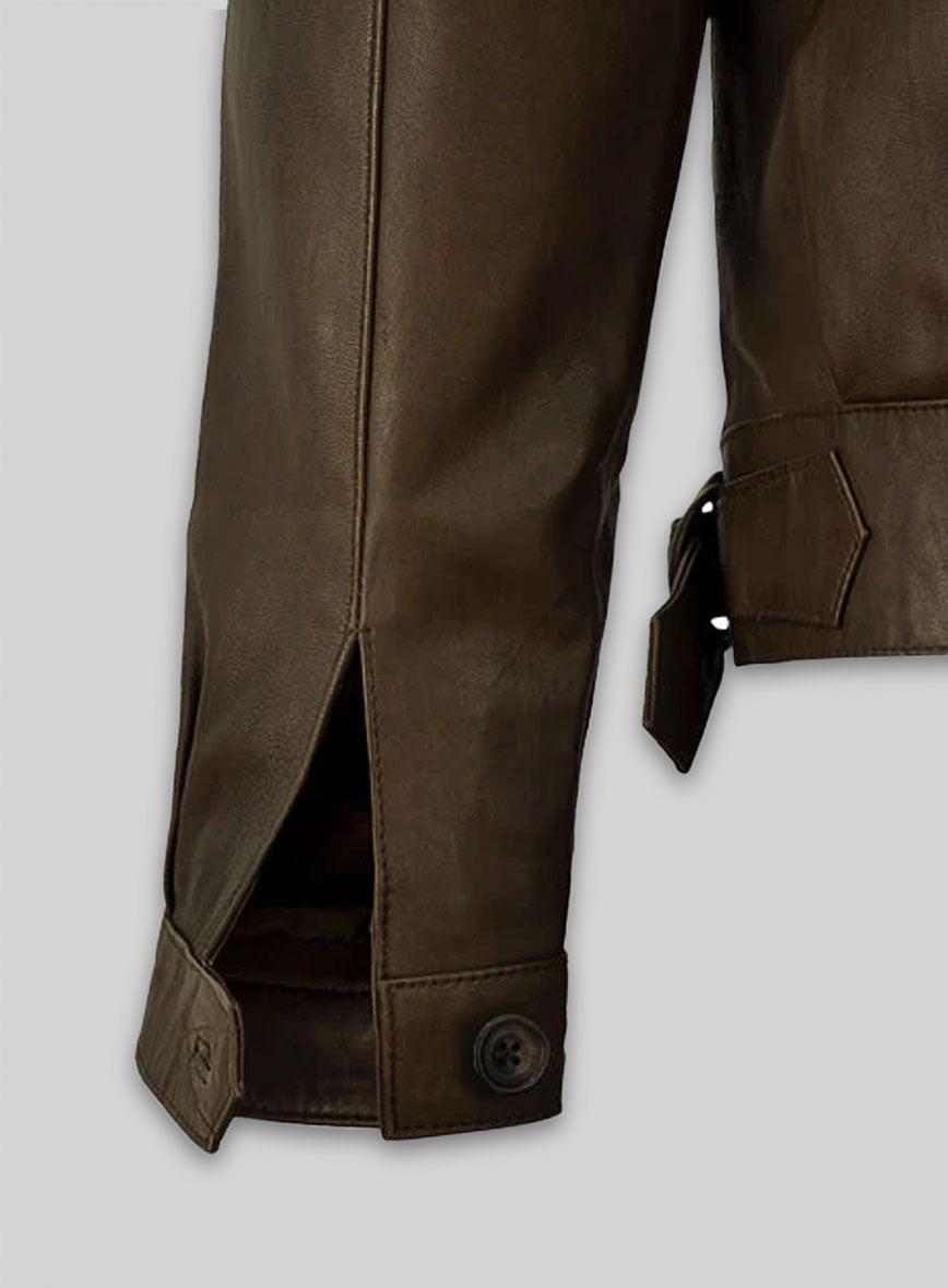 Scott Eastwood Fury Leather Jacket