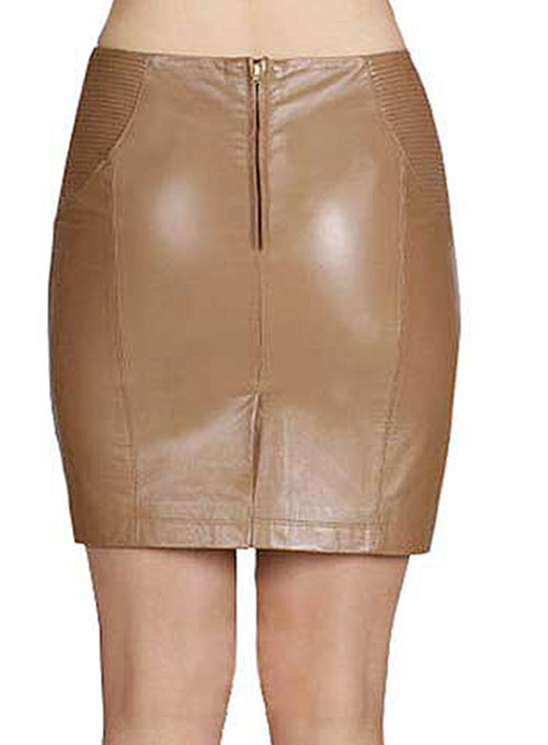 Serene Leather Skirt - # 410 - LeatherCult