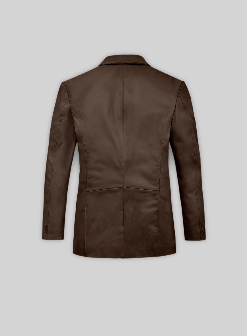 Soft Scottish Brown Leather Blazer