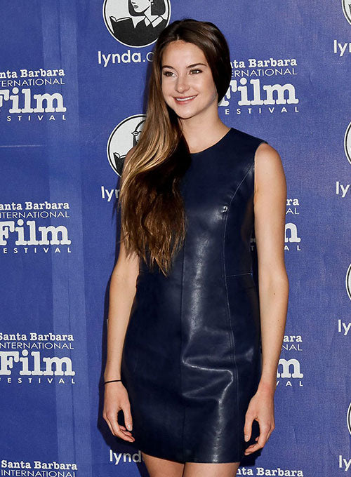 Shailene Woodley Leather Dress - LeatherCult