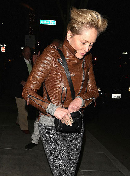 Sharon Stone Leather Jacket - LeatherCult