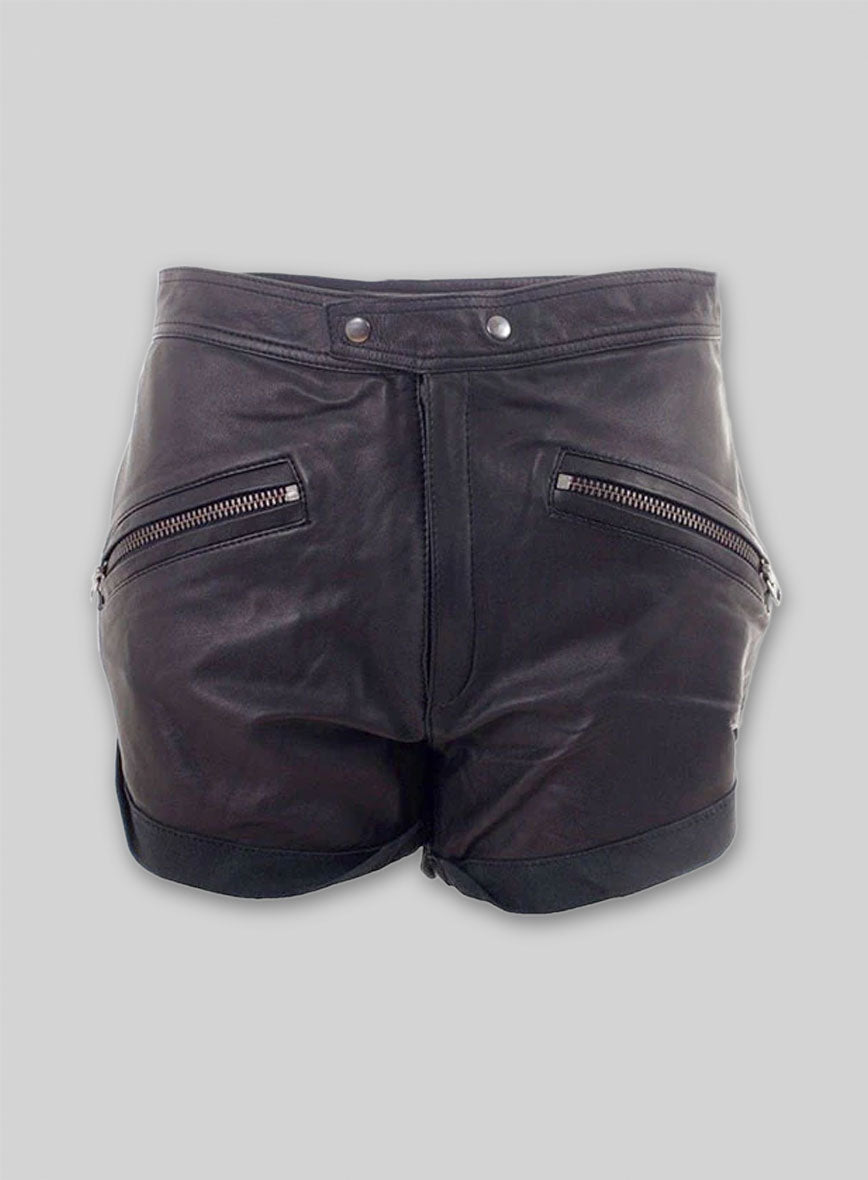 Leather Cargo Shorts Style # 351